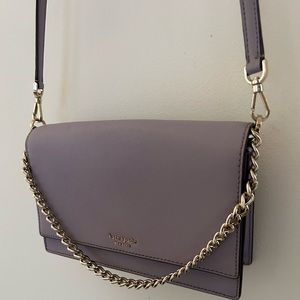 Kate Spade Lavender Crossbody with Silver hardware